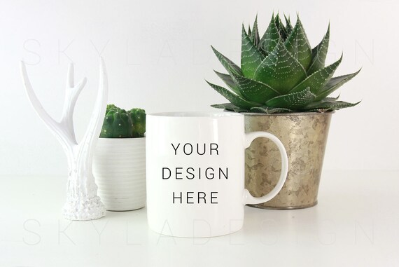 White Mug Mockup Mug Mockup Coffee Mug Mockup Stock