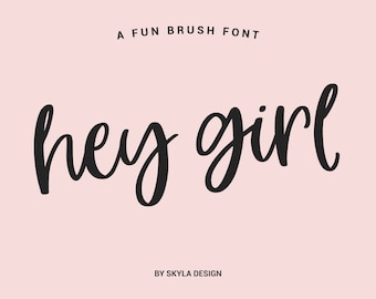 Modern brush font, Fun font, Bold font download, Digital font, Modern calligraphy font, Cursive font, Handwritten font, cute font,