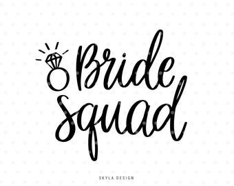 Disney Bride Squad Svg Instant Download Disney Etsy