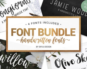 Font Bundle, handwritten fonts, Modern calligraphy font, brush fonts, wedding font download, brush script, handwritten fonts, fun font
