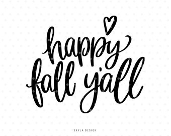 Download Free Happy Fall Yall Svg Etsy SVG Cut Files