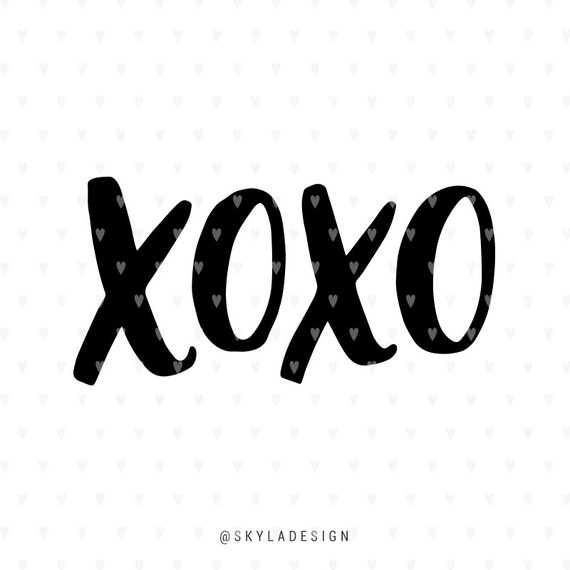 Download Valentines svg file Kisses svg Cute svg xoxo svg Love
