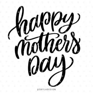 Mothersday svg, Happy mothers day, Svg file, svg cutfile, Silhouette svg,