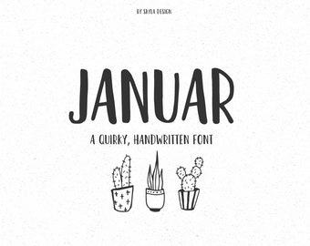 Januar fun handwritten font