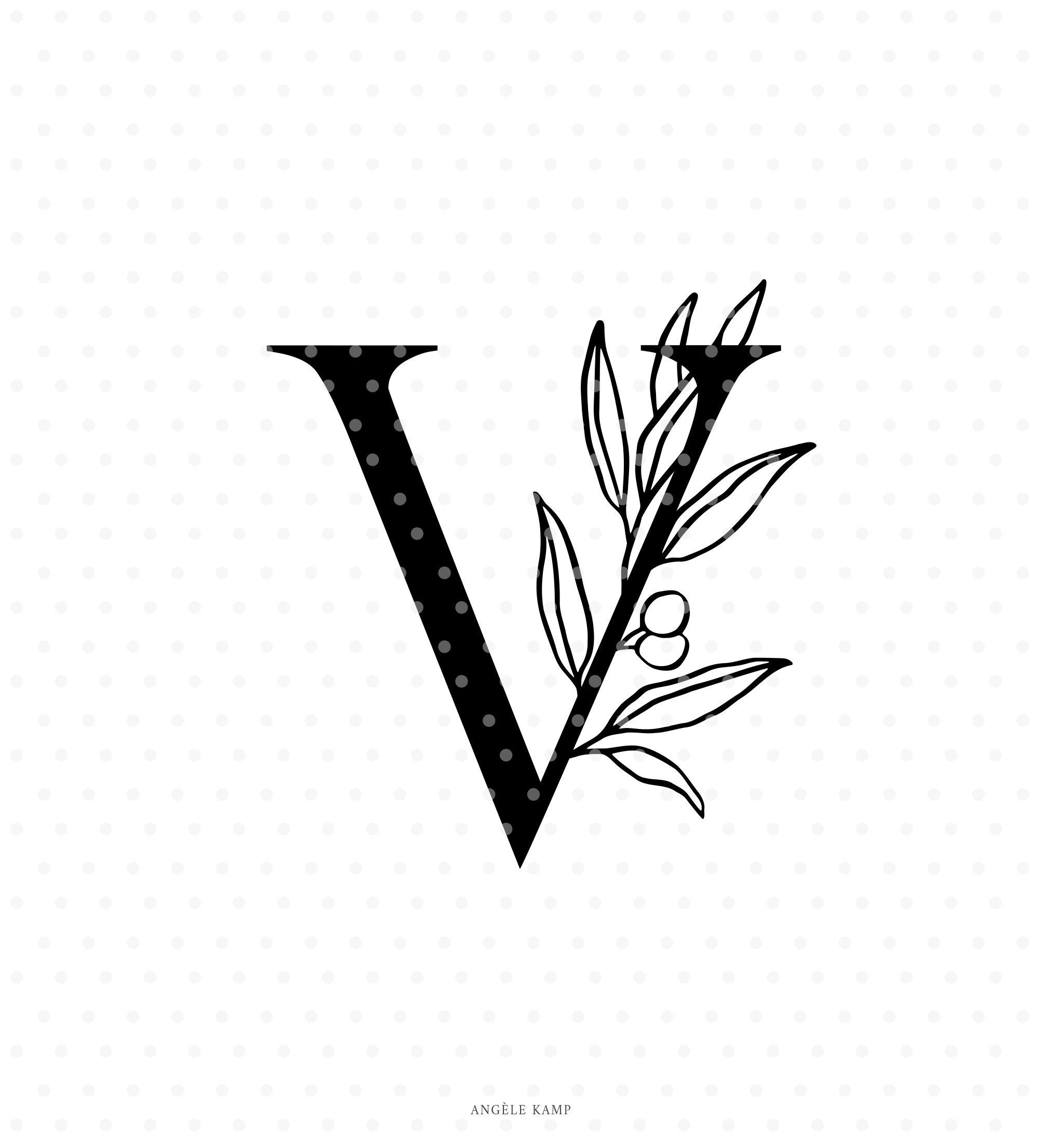 letter v clipart