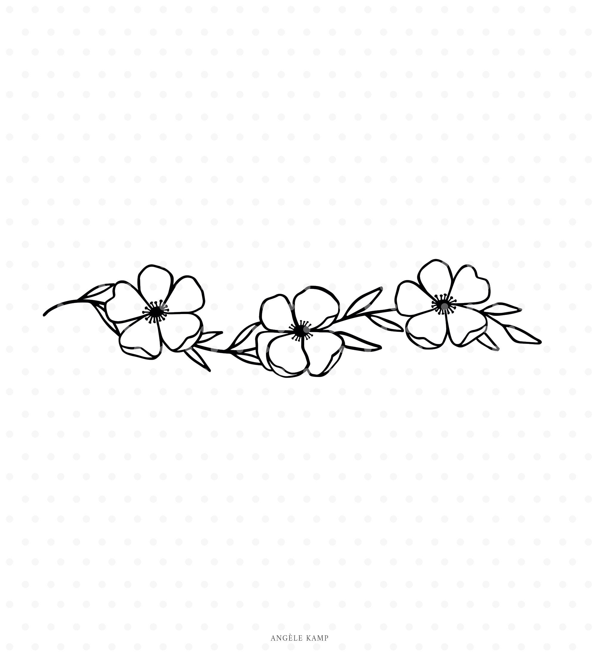 Flower Garland With Leaves Svg Cutfile - Etsy