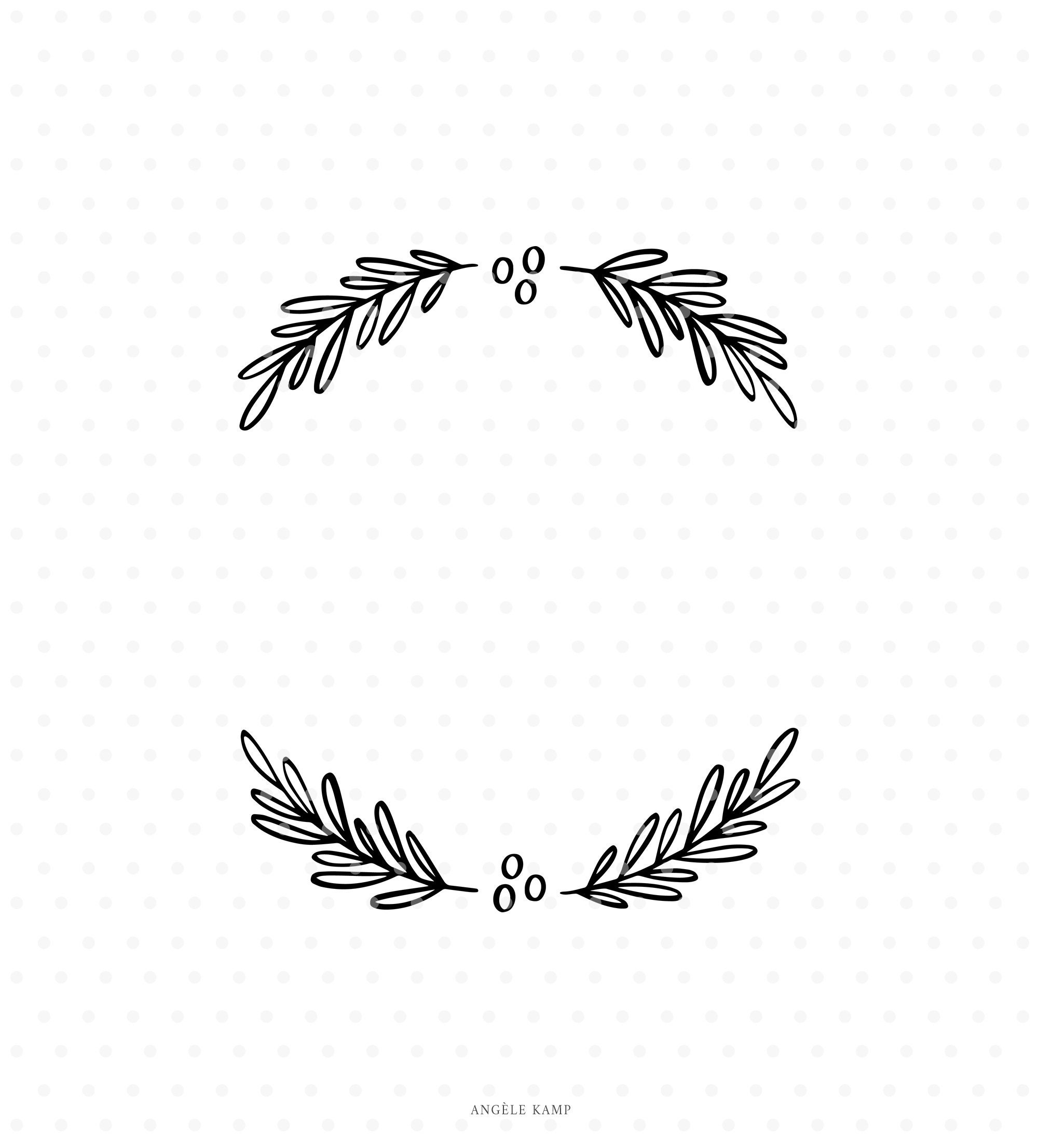 Craft Supplies & Tools Stamping Papercraft Holly wreath svg Holly berry