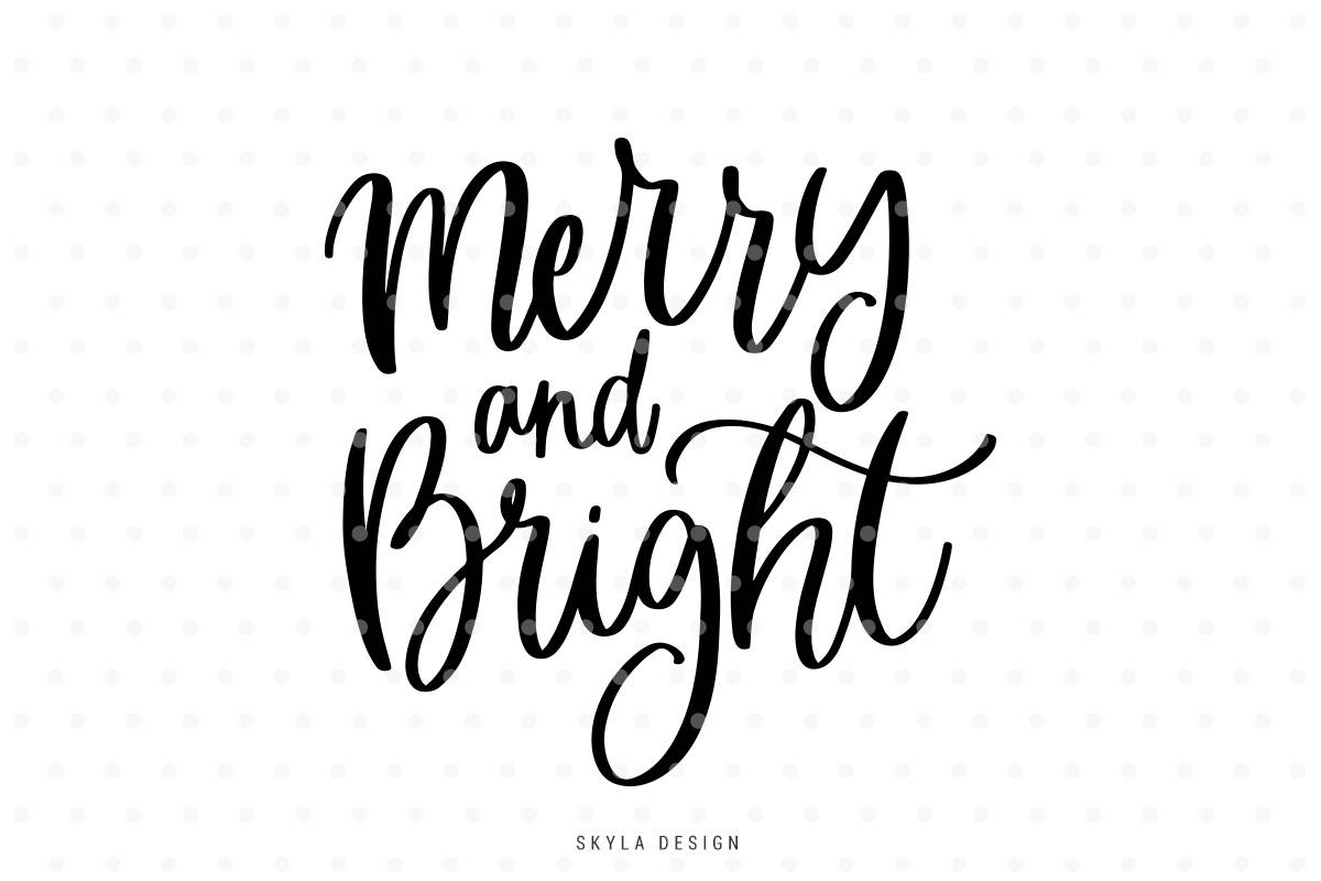 Download Merry and Bright Svg Merry Christmas SVG Christmas SVG ...