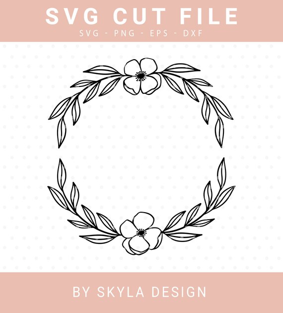 Free Free 341 Silhouette Flower Wreath Svg SVG PNG EPS DXF File