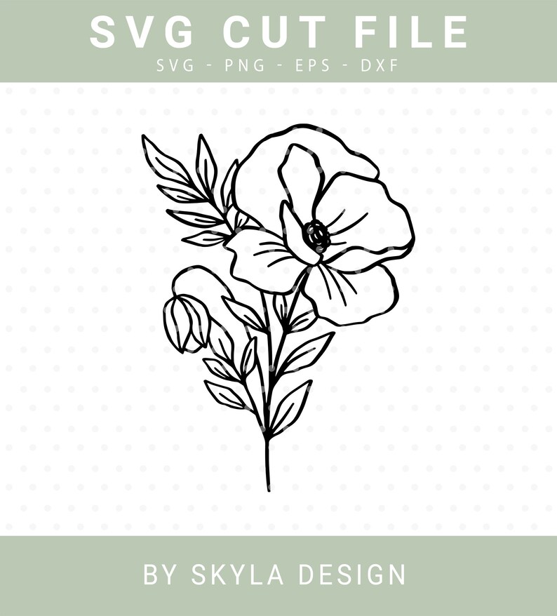 Free Free 205 Poppy Flower Svg Cutting File SVG PNG EPS DXF File
