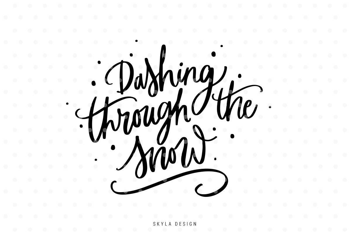 Dashing through the snow SVG Christmas SVG file ...