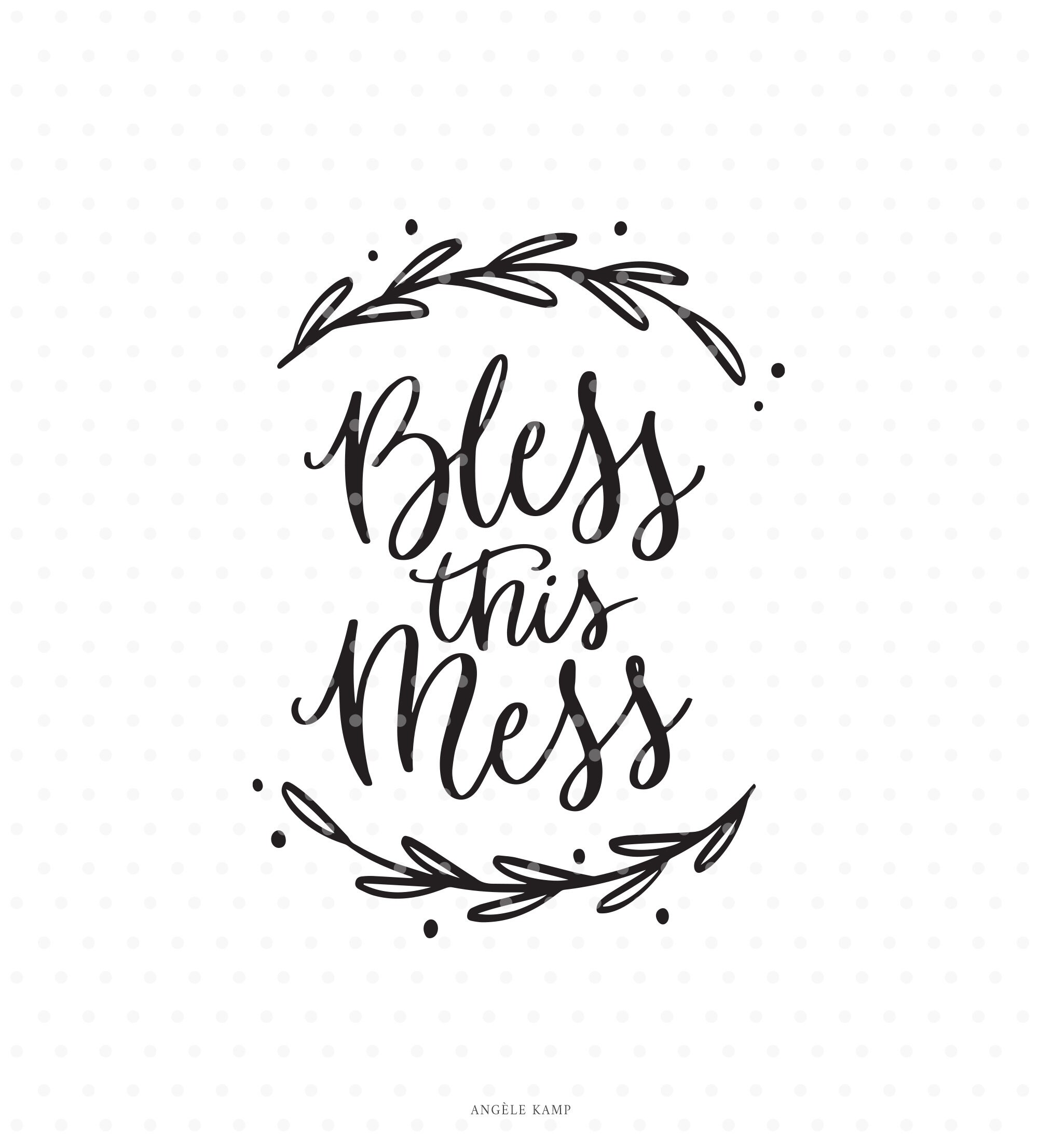 Bless This Mess Svg Cut File for Silhouette and Cricut - Etsy bless-this-mess-svg-cut-file-for-silhouette-and-cricut-etsy