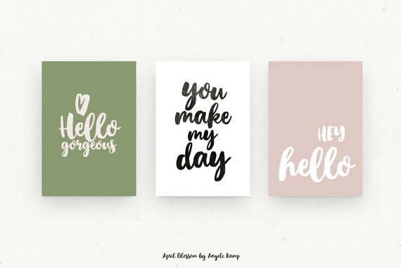 April Blossom 太字ブラシフォント - Etsy 日本