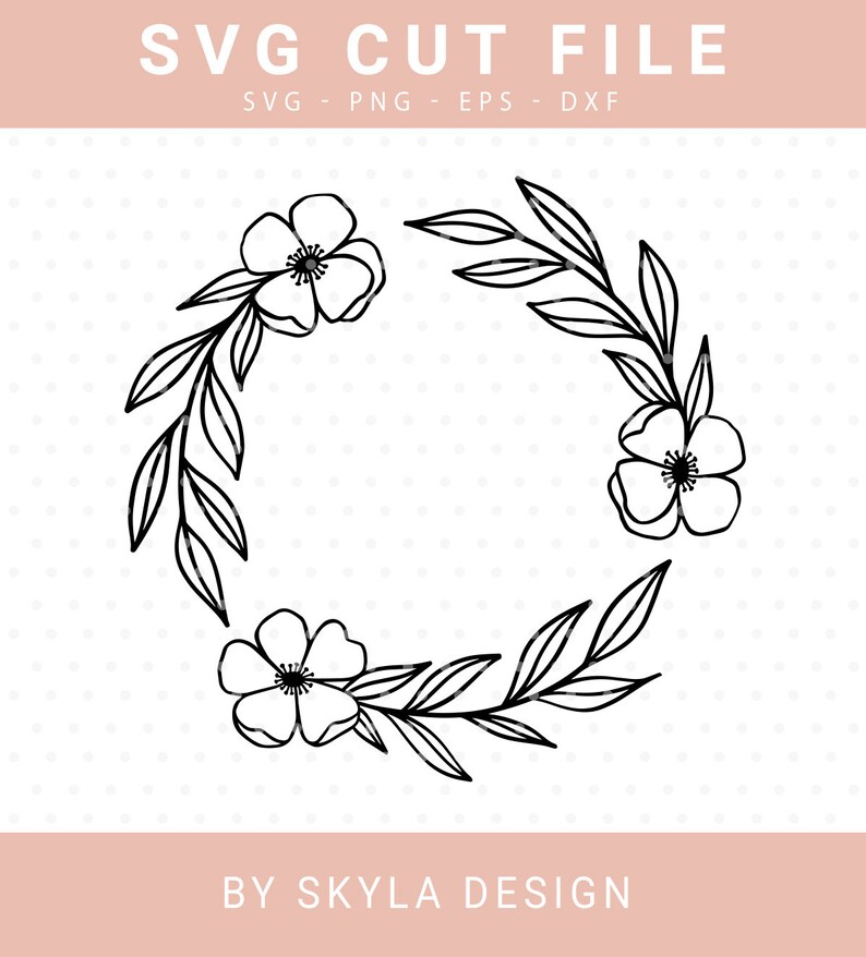 Free Free 253 Silhouette Flower Wreath Svg Free SVG PNG EPS DXF File