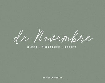 De Novembre Sleek Signature Script