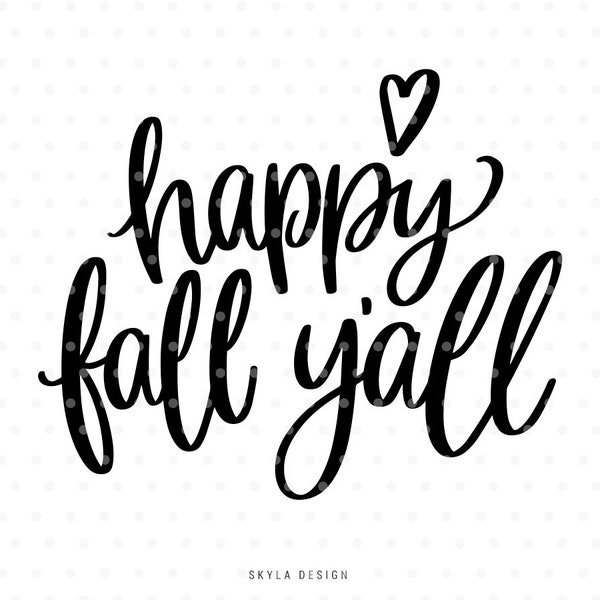 Happy Fall Yall Svg - Etsy