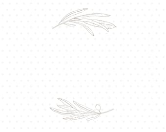 Olive branch wreath clipart illustration