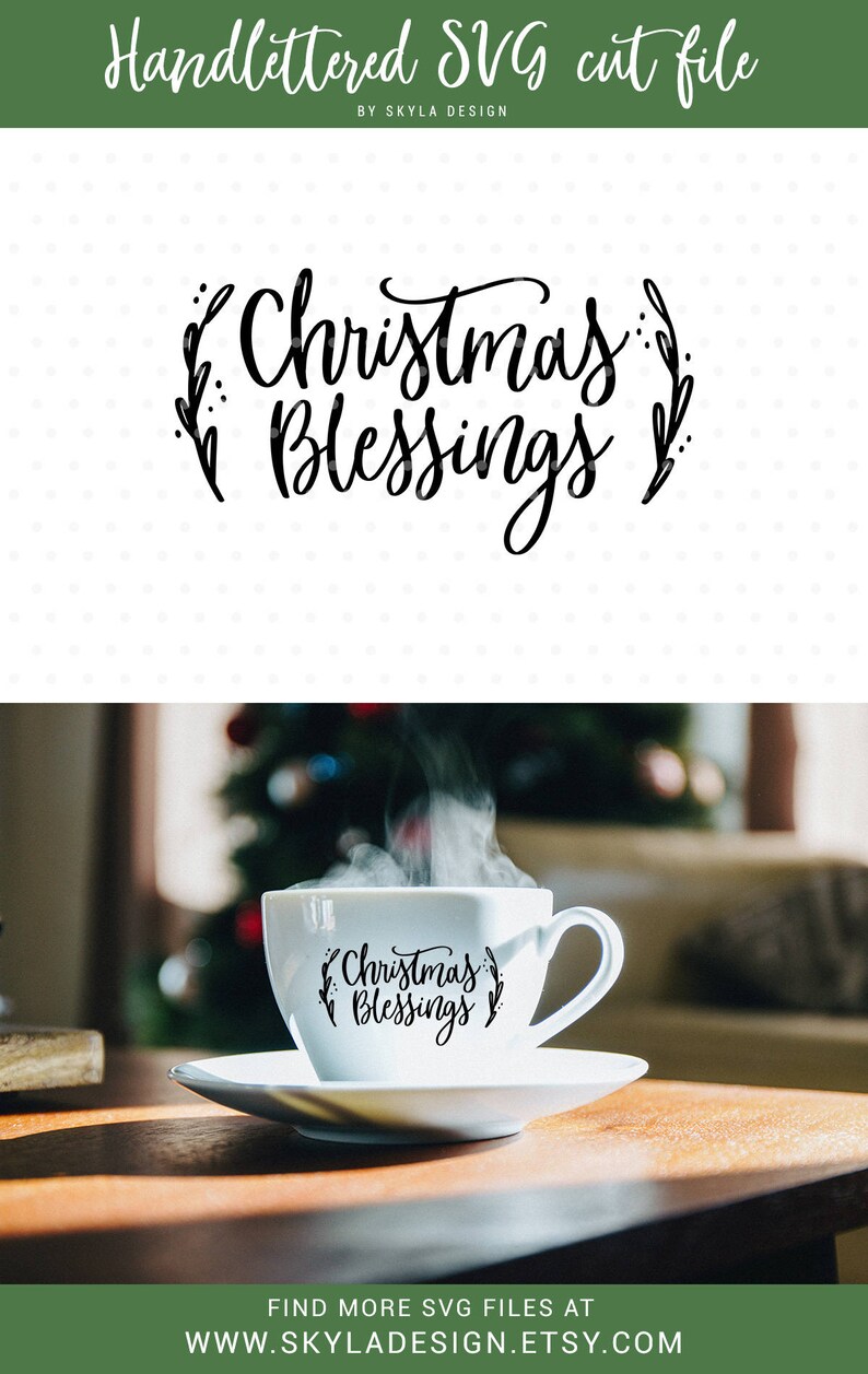 Download Christmas Blessings SVG Christmas SVG file Handlettered ...