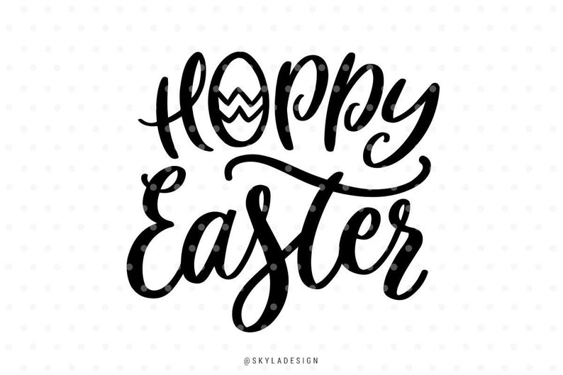 Hoppy Easter SVG cut file, Easter SVG file image 1