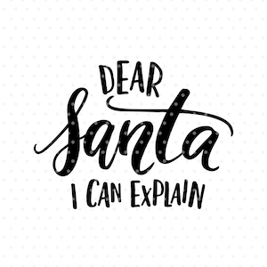 Caro Babbo Natale, posso spiegare il file di taglio SVG di Natale