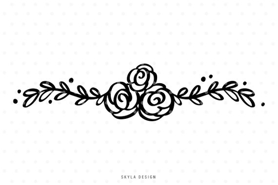 Download Floral Svg Cut File Svg Clipart Flourish Svg Svg Cutfile Etsy