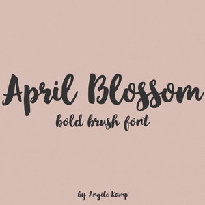 April Blossom bold brush font