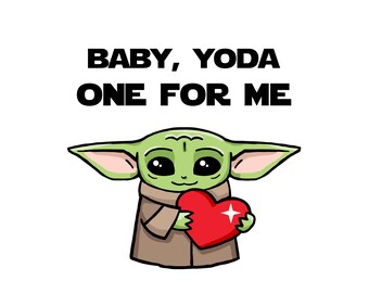 Baby Yoda Valentines Day Etsy Baby Yoda Valentines Day Etsy
