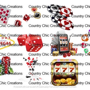 10 - Casino PNG Digital Download