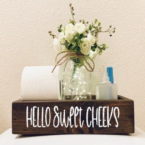 Hello Sweet Cheeks SVG, Svg, Bathroom, Hello Sweet Cheeks, Toilet Box, Farmhouse sign