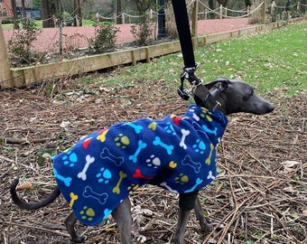 Dog snood coat , NEW fleece dog and bone whippet, Italian, greyhound lurcher