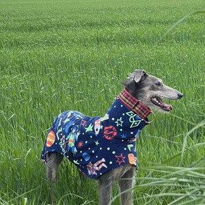 Fleece Dog Snood coat , jumper space , Halloween Whippet, Greyhound , lurcherr image 3
