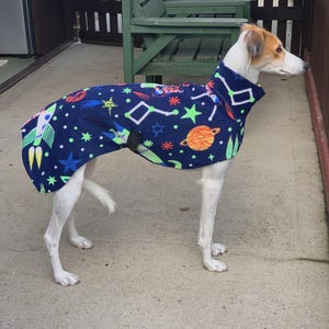 Fleece Dog Snood coat , jumper space , Halloween Whippet, Greyhound , lurcherr image 8