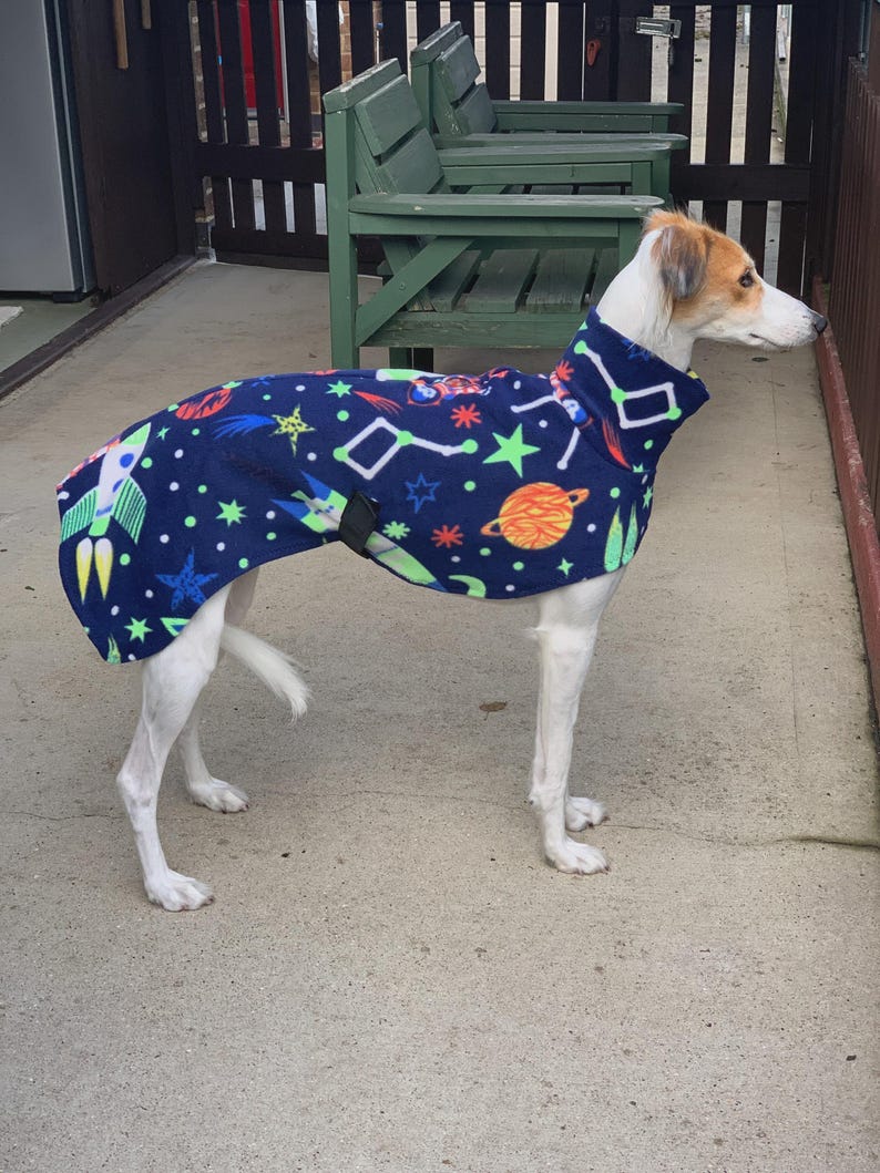 Fleece Dog Snood coat , jumper space , Halloween Whippet, Greyhound , lurcherr image 8