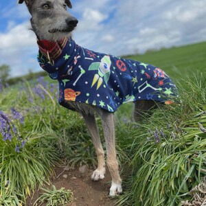 Fleece Dog Snood coat , jumper space , Halloween Whippet, Greyhound , lurcherr image 2