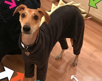 Dog dinosaur pyjamas,jumper Italian greyhound, whippet, lurched greyhound