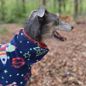 Fleece Dog Snood coat , jumper space , Halloween Whippet, Greyhound , lurcherr image 4