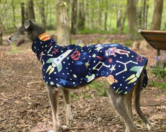 Fleece Hunde Snood Mantel, Pullover Raum, Halloween Whippet, Greyhound, Lucherr