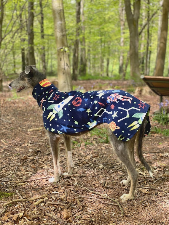 Fleece Dog Snood coat , jumper space , Halloween Whippet, Greyhound , lurcherr