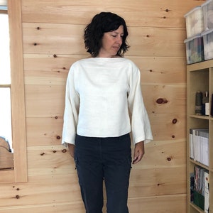 Handwoven Linen and Cotton Top