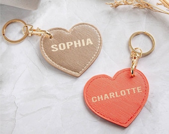 Personalised Faux Leather Key Rings