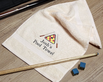 Personalised Pool Player Towel