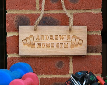 Personalised Home Gym Sign