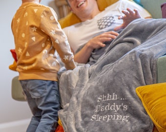 Personalised Embroidered Snuggle Throw