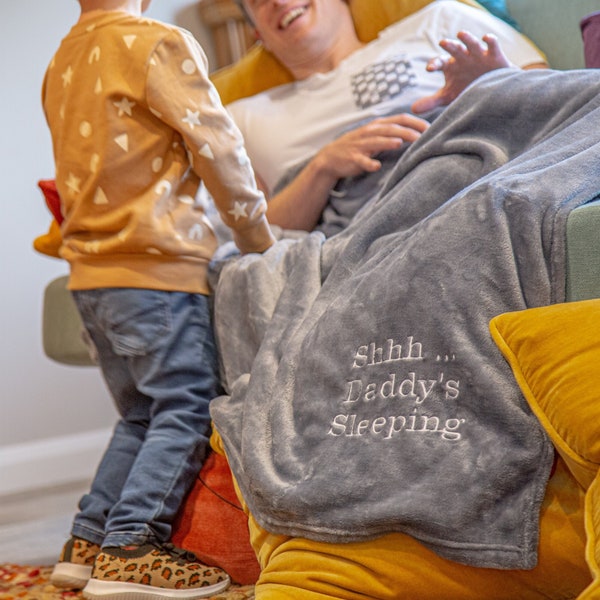 Personalised Embroidered Snuggle Throw