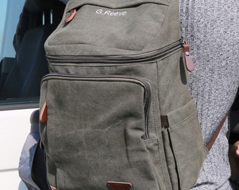 etsy canvas backpack