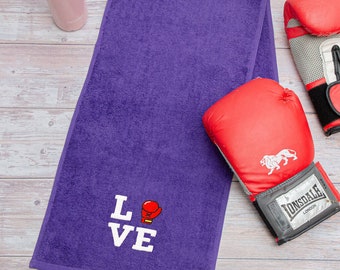 Sports Towel with Boxing Logo