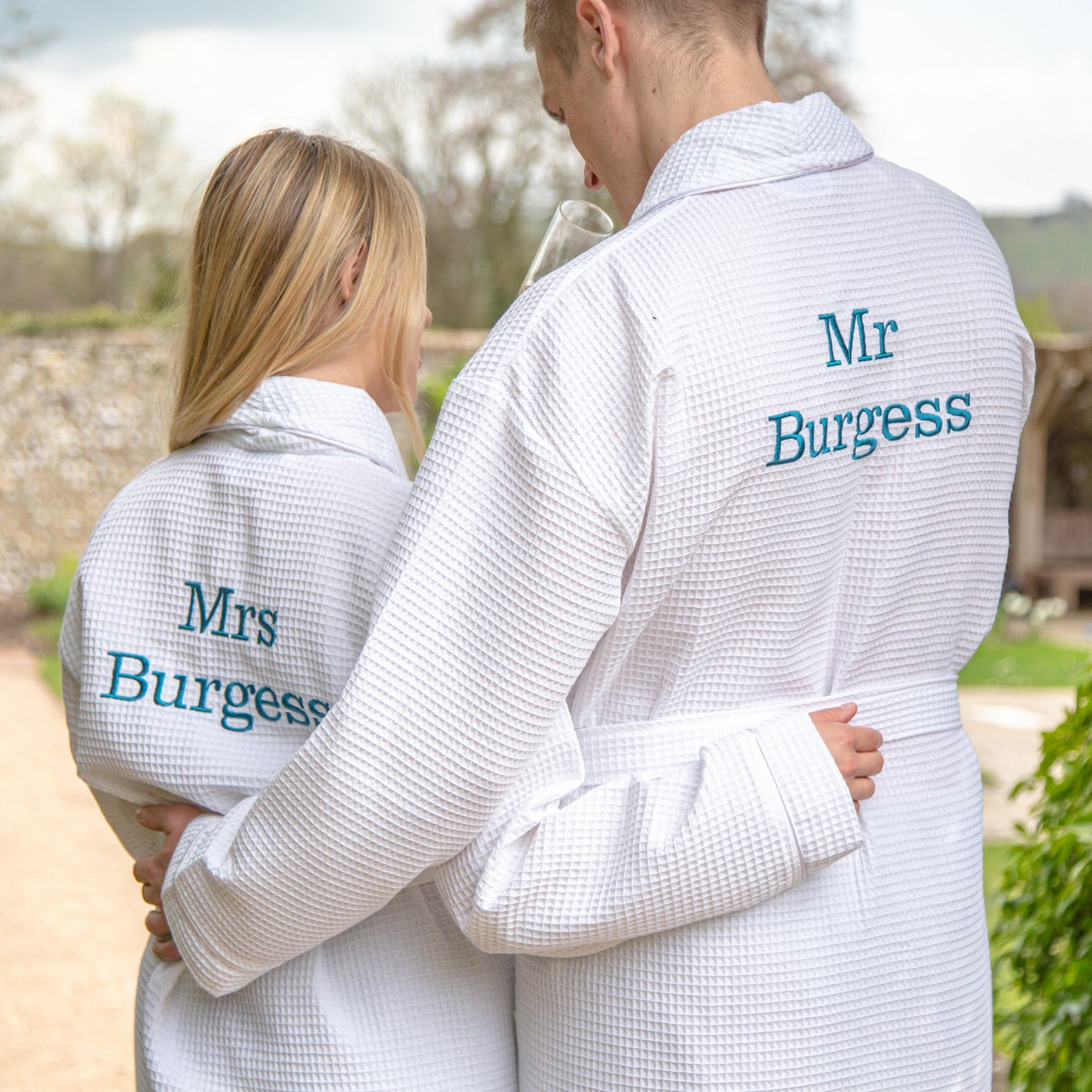 Personalised Bridal Waffle Dressing Gown Etsy UK