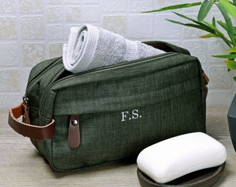 Personalised Canvas Wash Bag Set