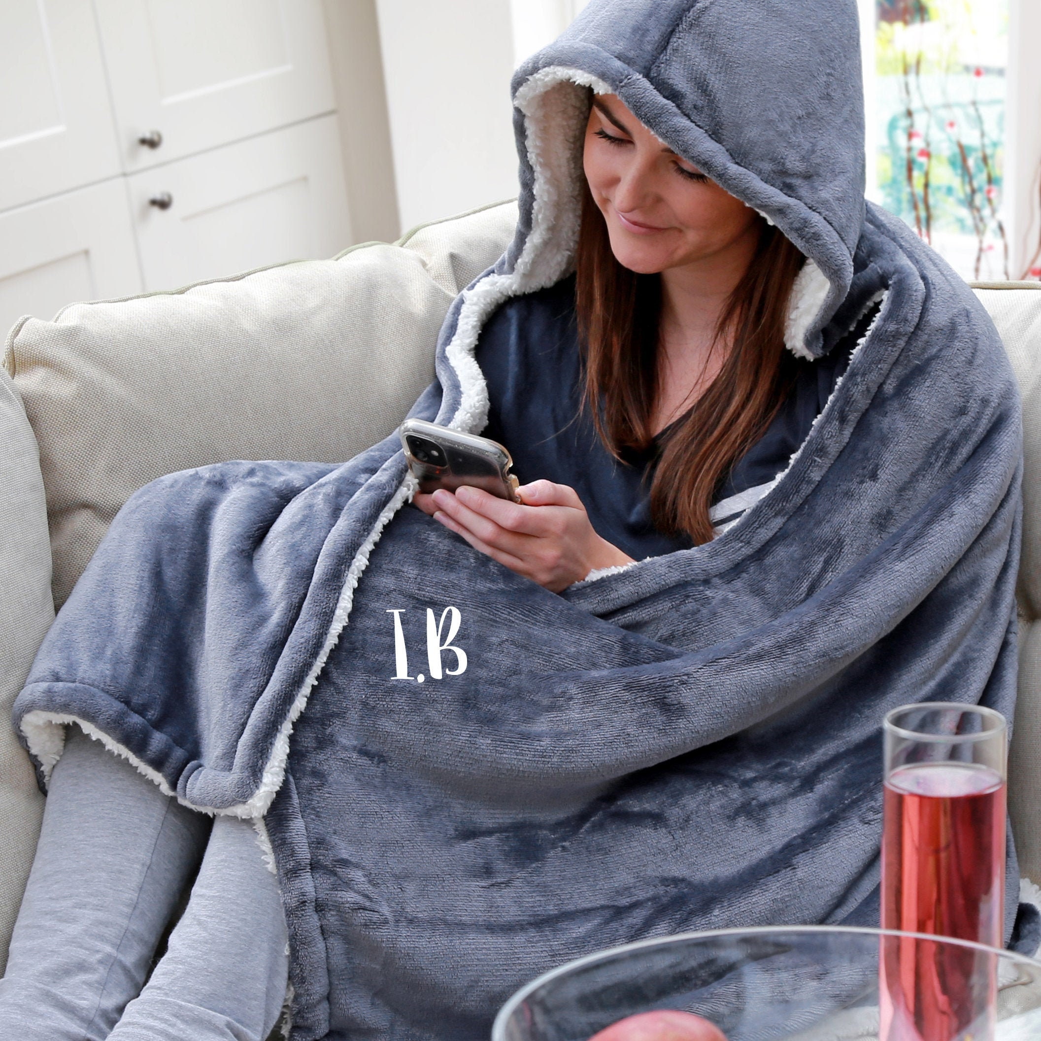 personalised hooded blanket