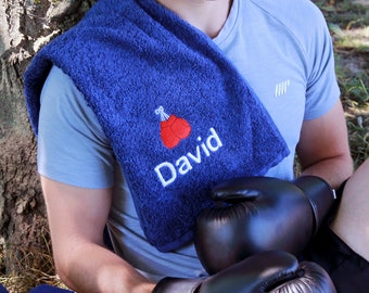 Personalised Boxing Towel with Glove Logo